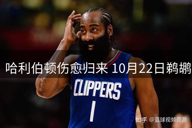 哈利伯顿伤愈归来 10月22日鹈鹕之战将迎复出